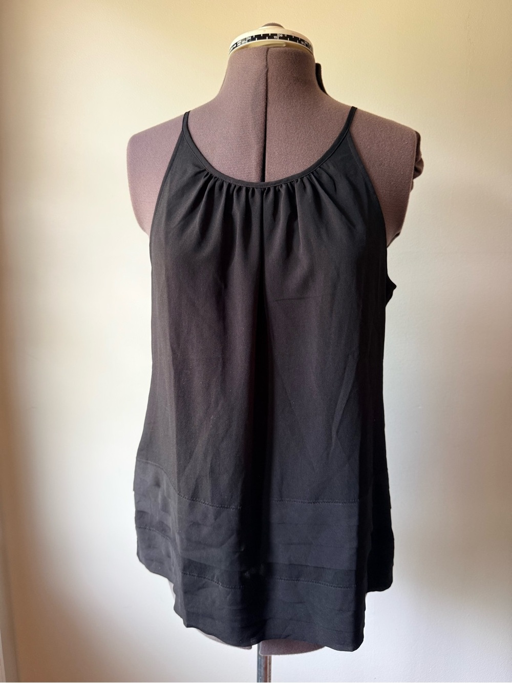 LOFT Black Sleeveless High Neck Tank